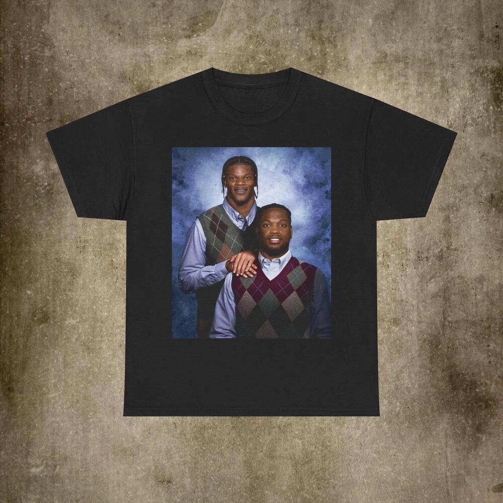 Lamar Jackson, Derrick Henry Baltimore, Football Tshirt Step Brother